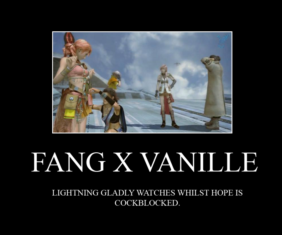 Fang X Vanille Motivational Poster Photo by KAHTHRGirl22 Photobucket